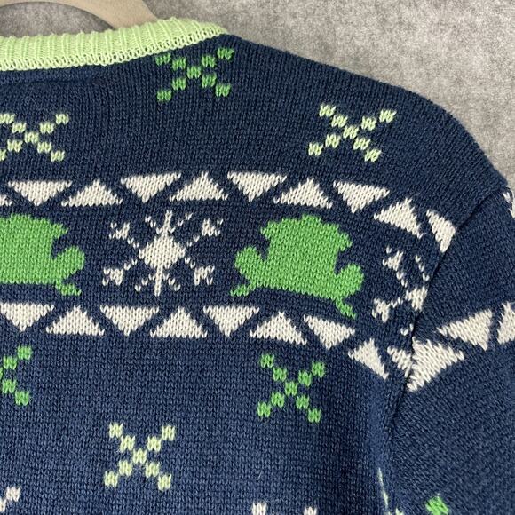Star Wars The Mandalorian Grogu Holiday Sweater Mens Medium Ugly Christmas Yoda - Picture 12 of 13